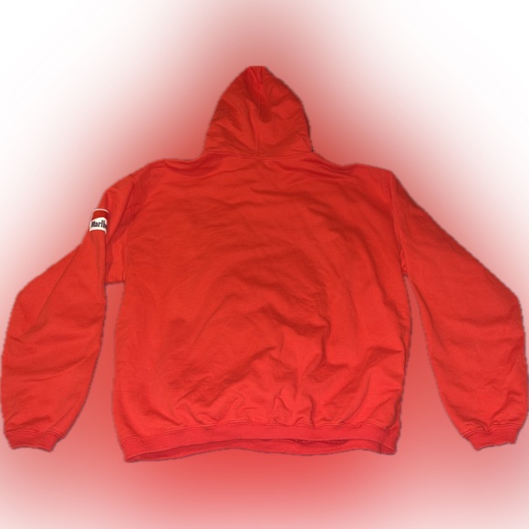 Vintage MARLBORO Hoodie Red Country Store XL - Picture 4 of 6